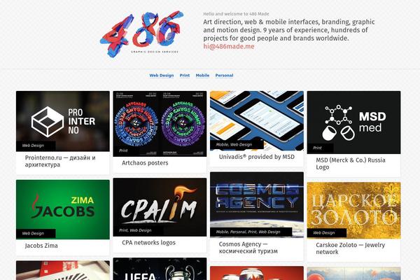 Gridly theme site design template sample