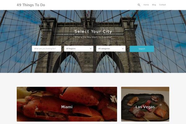 Listify theme site design template sample