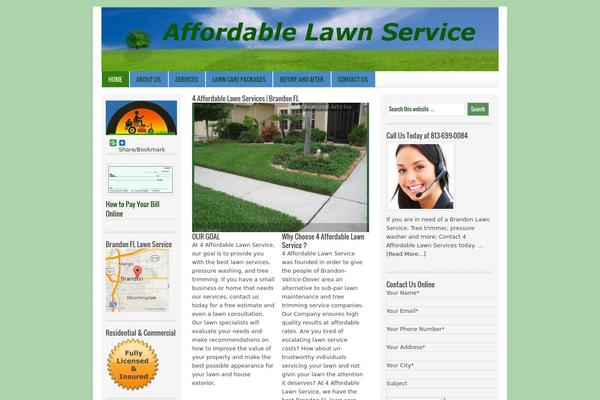 Lifestyle theme site design template sample
