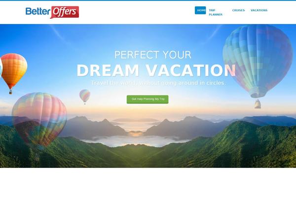 Travelo theme site design template sample
