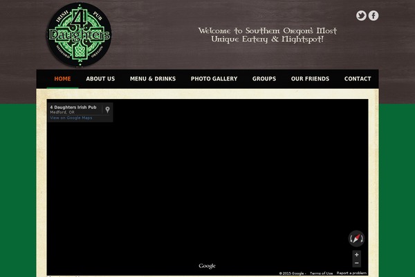 Cold theme site design template sample