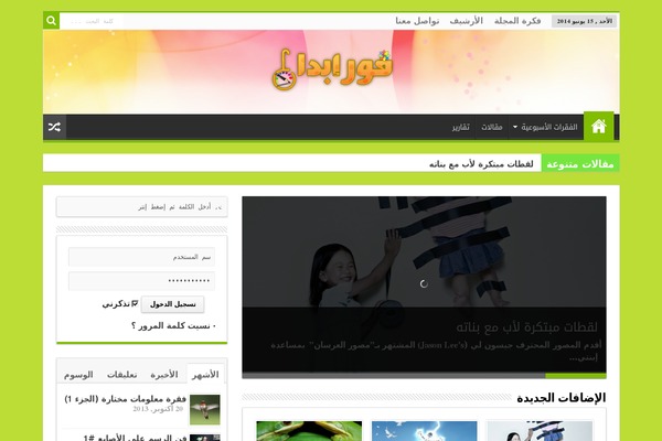 Sahifa theme site design template sample