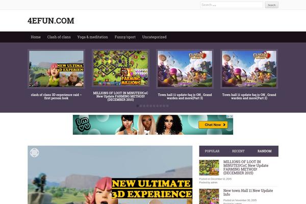 Yegor theme site design template sample