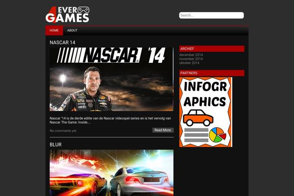 NewGamer theme site design template sample