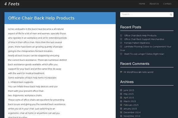 Radar theme site design template sample