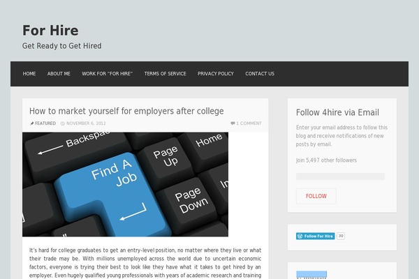 4hire.org site used Motif