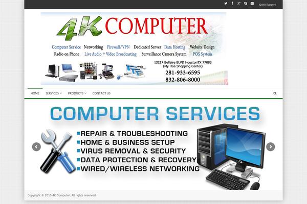 MX theme site design template sample