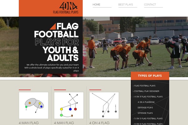 4on4flagfootballplays.net site used 4on4
