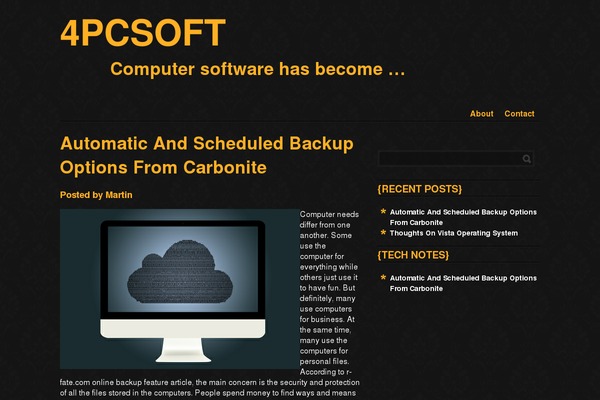 4pcsoft.com site used Typografia