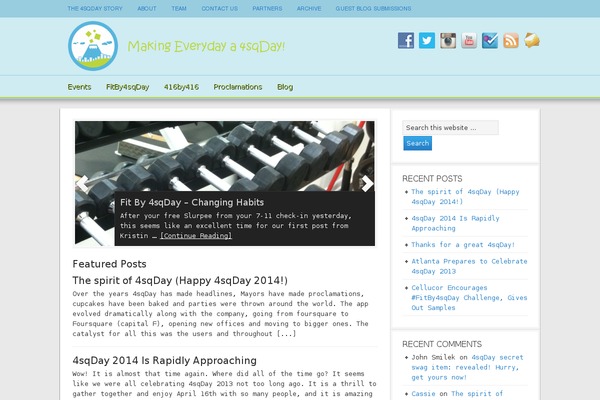 Magazine theme site design template sample