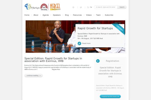 4startups.in site used Evento