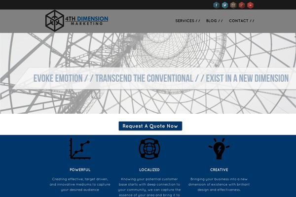 Thunder theme site design template sample