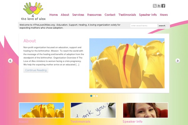 4theloveofalex.org site used Wp Responsive