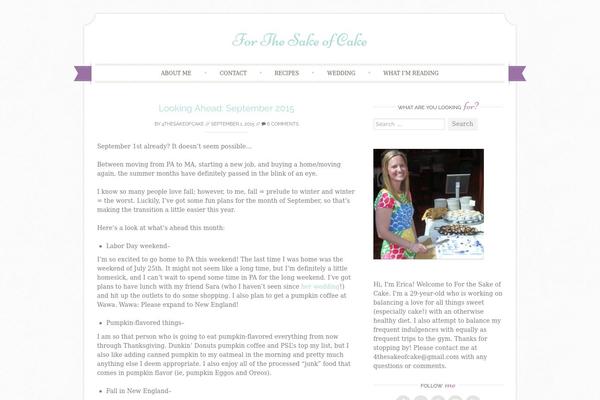 Sugar and Spice theme site design template sample