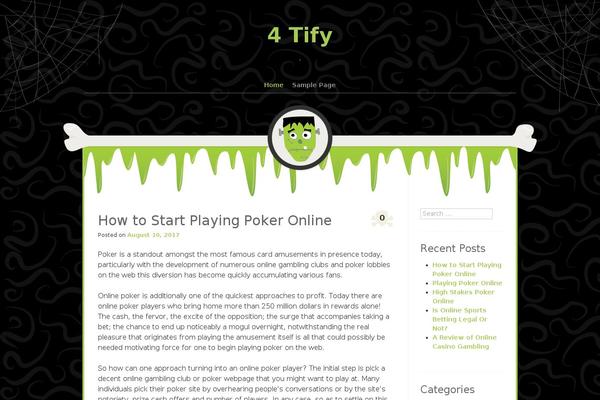 Monster theme site design template sample