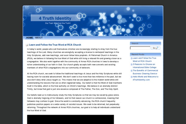 CoolBlue theme site design template sample