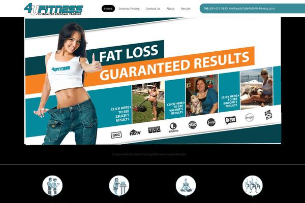 GetFit theme site design template sample