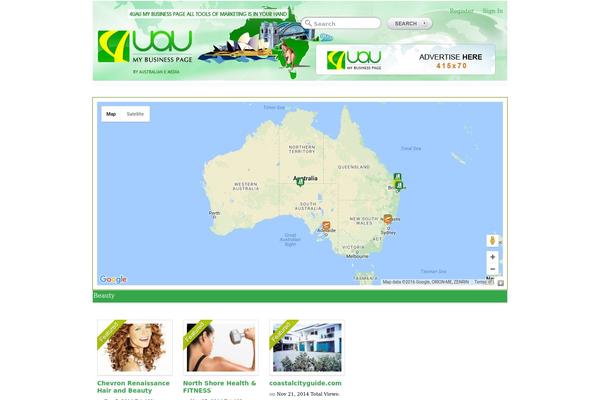 GeoPlaces theme site design template sample