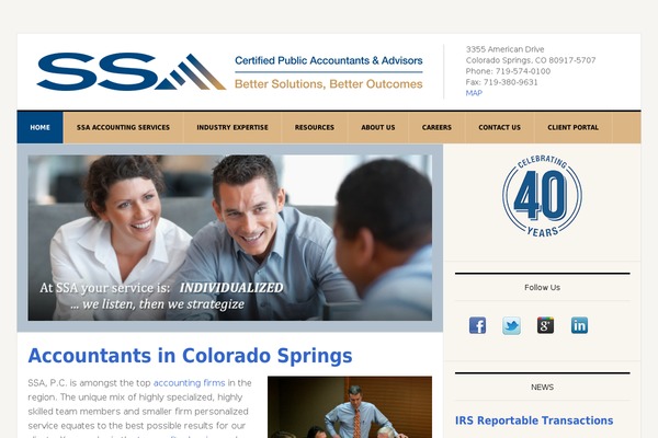 Ssa theme site design template sample