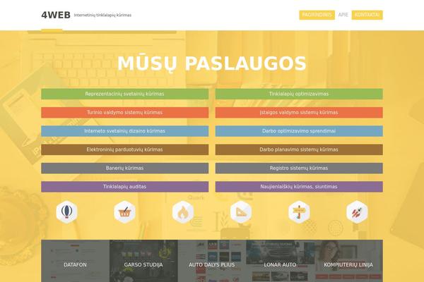 4web theme websites examples