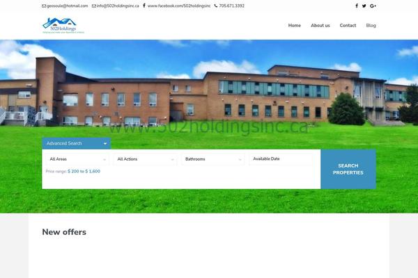 WP Residence theme site design template sample