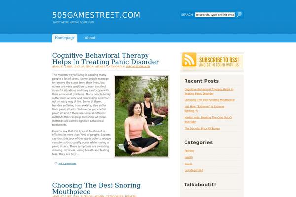 BlueSensation theme site design template sample