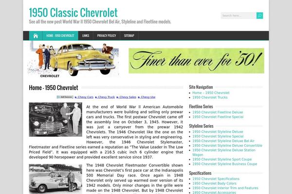 50classicchevy.com site used Happenstance-premium