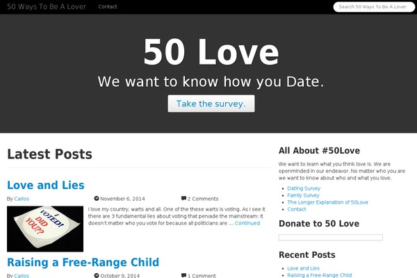 50love.org site used Shoestrap