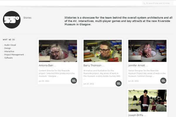 Sense theme site design template sample