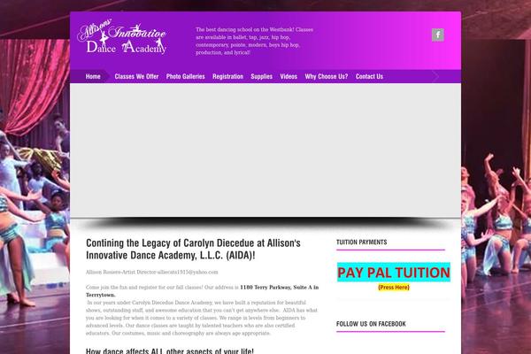 Site using Srizon Responsive Youtube Album plugin