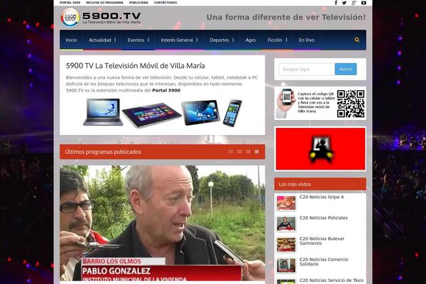 5900.tv site used Videomag-theme