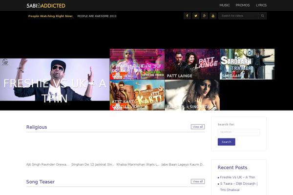 Truemag theme site design template sample