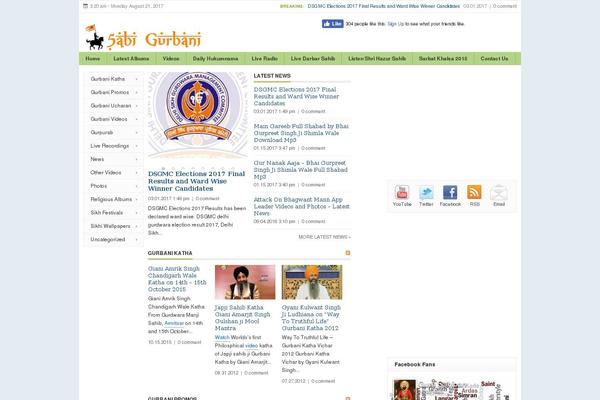 Site using YouTube Embed plugin