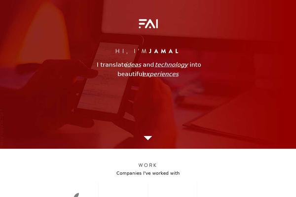 Portfolio theme site design template sample