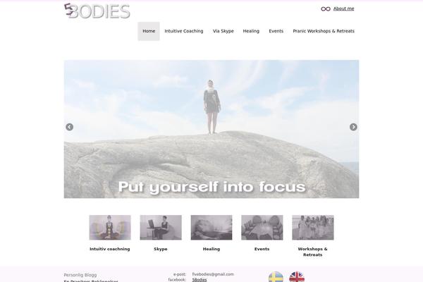 discover theme site design template sample