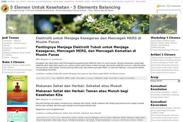 5elemen.com site used Atahualpa.3.2