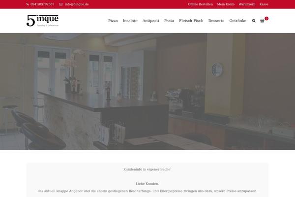 5inque WordPress theme, websites list used 5inque theme 5inque theme websites examples
