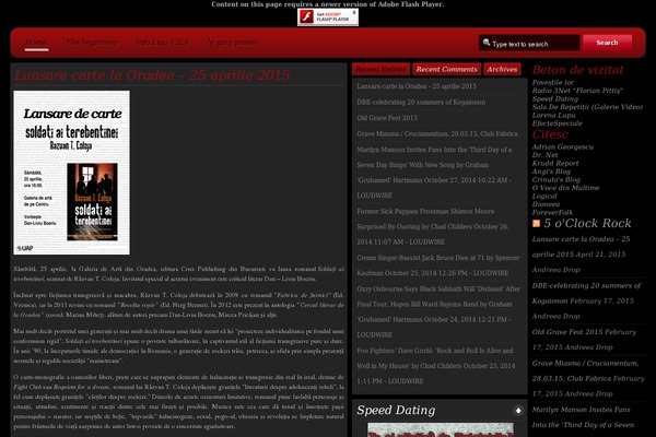 5oclockrock.ro site used Anista