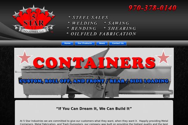 5star theme site design template sample