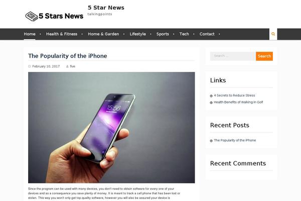 Clean Commerce theme site design template sample