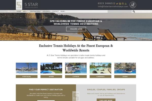 5startennisholidays.com site used Five-star
