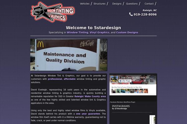 5star theme site design template sample