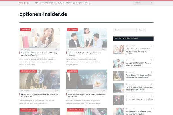 SmartMag Child theme site design template sample