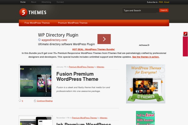 Titanium theme site design template sample