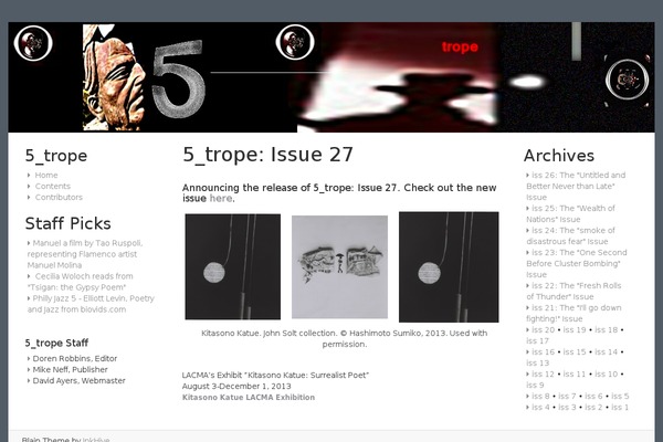 Blain theme site design template sample