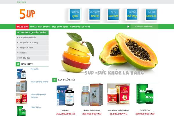 5up.vn site used Template-shop-1
