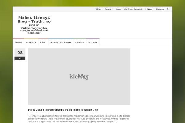 Islemag theme site design template sample
