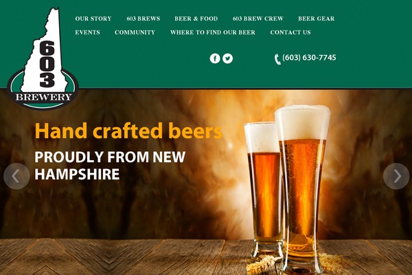 Brewery theme site design template sample