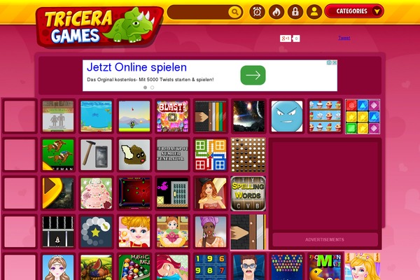 Tricera theme site design template sample