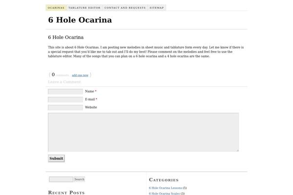Thesis 1.8.4 theme site design template sample